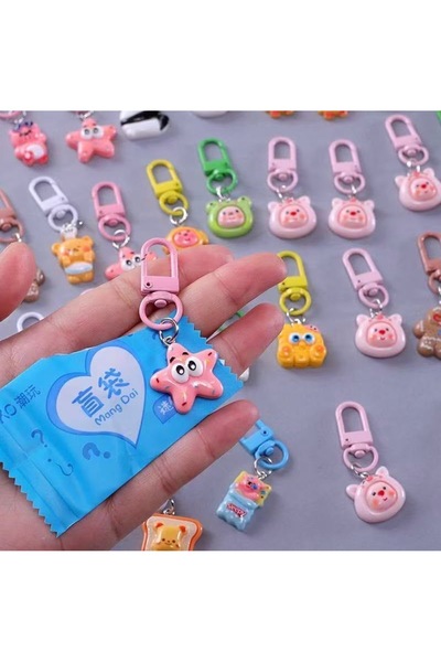 Viranes Surprise Package: Cute Figurine Keychain, Colorful Bag Ornament, Mixe...