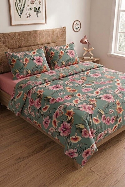 Anılsan Botanica Double Percale Duvet Cover Set 100% Cotton