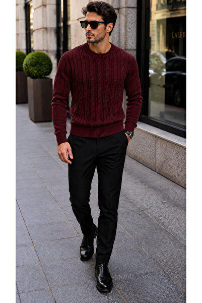 Generic Brand Men's Hair Knitted Sport Cut Sweater