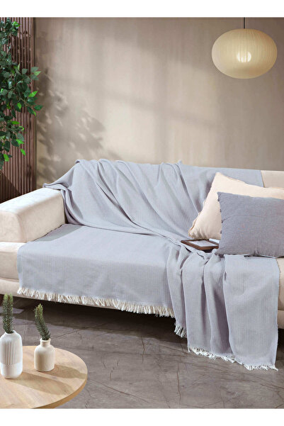 Miracolo Home Cotton Front Fringed 170X210 Sofa Sofa Bed Cover Long Lasting N...