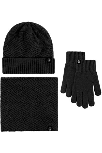 STARSTAR Winter Outfit - Adult Knit Hat, Touchscreen Gloves, and Neck Warmer ...