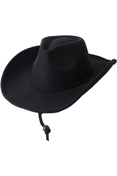 STARSTAR Cowboy hat khaki retro felt adjustable 53-55cm.