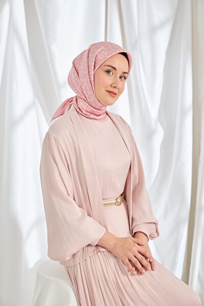 Silk Home Twill Silk Scarf Mini Bouquet Pink