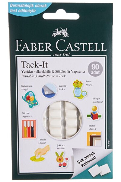 Faber Castell FC Tack-İt Sakız ( Hamur ) Yapıştırıcı 50 Gr. Beyaz (5130187064)