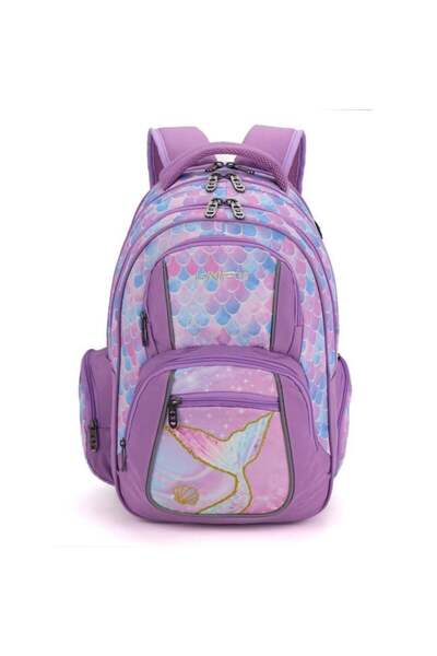 OEM Rucsac lila cu model Sirenă 15 NF 36 - 30 x 19 x 45 cm