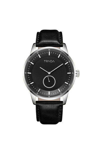 TRNDA Men's Stainless Steel Watch, Black Dial | Trn-Ss43-Bk