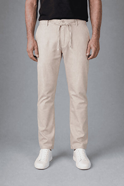 Bisse Beige Jogger 4 Pocket Pants