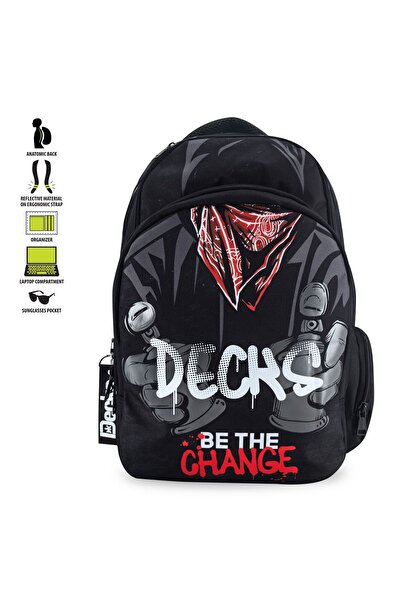 Zâna Casei Black "Graffiti" Backpack