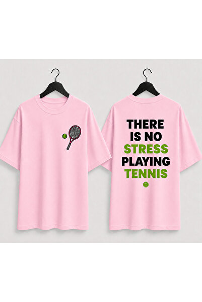 VODEXA Unisex Oversize Tennis Printed T-Shirt 100% Cotton Tennis Themed Comfo...
