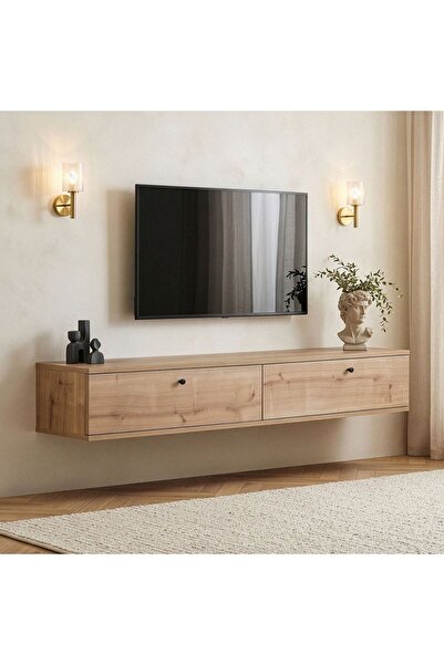 Rani Mobilya Rani Home Tv Ünitesi Safir Meşe 160 Cm AA-5832