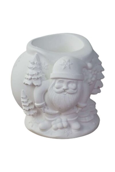 OEM Decoratiune Ceramica Handmade Mos Craciun,Sac si Brazi,Suport Pixuri/Pens...