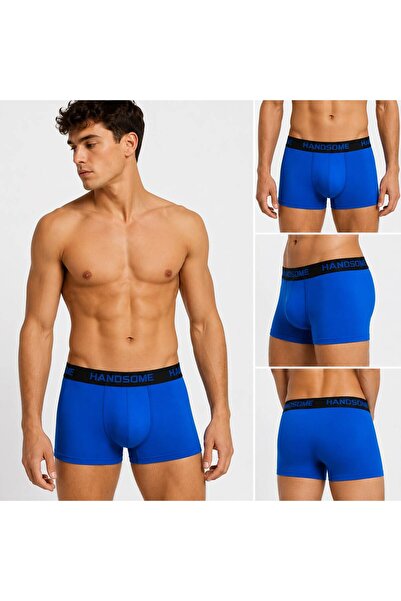 Softwearr Men's Lycra Saks Blue Boxer.