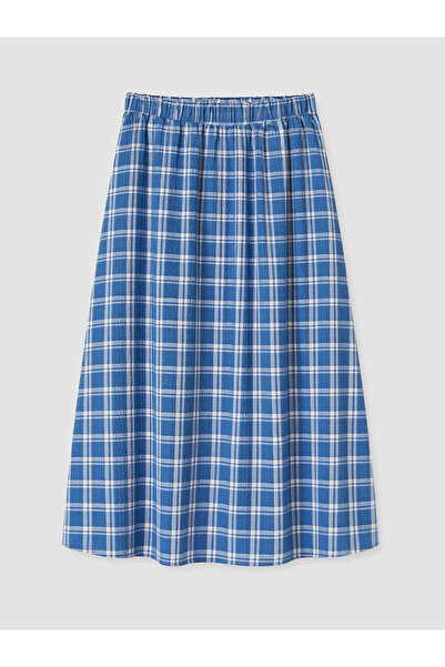 LC Waikiki Trendlucky Plaid Skirt with Elastic Waist