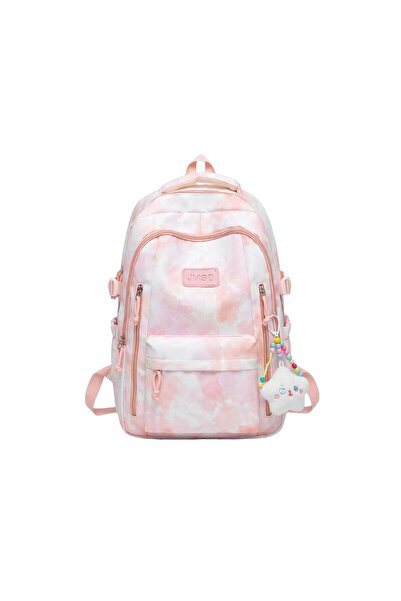JMSD Ghiozdan Școlar și Casual pentru Fete, Model Tie-Dye Pastel , Impermeabi...