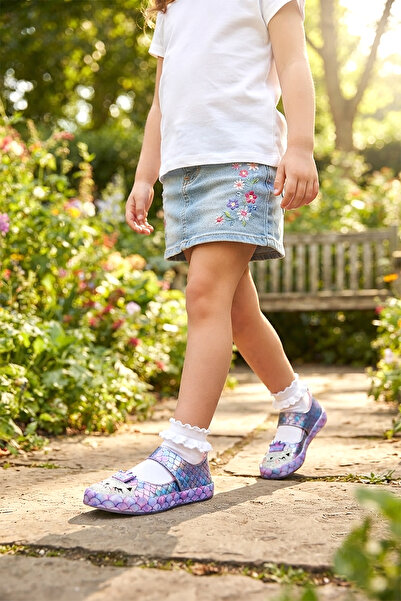 Kiko Kids Solen Cırtlı Kız Çocuk Babet Ayakkabı