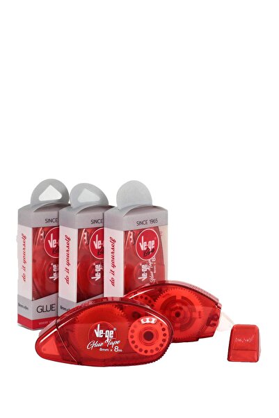 Vege Ve-Ge Şerit Yapıştırıcı Glue Tape 8 Mm X 8 Metre (1 Adet)