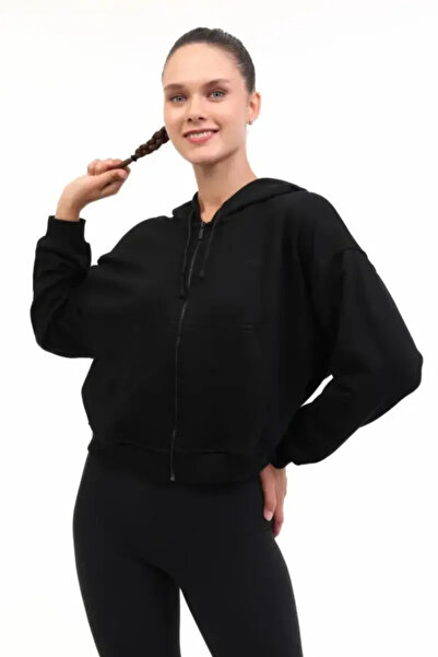 lumberjack Hanorac de trening pentru femei, negru, WB 18 AMMY-H