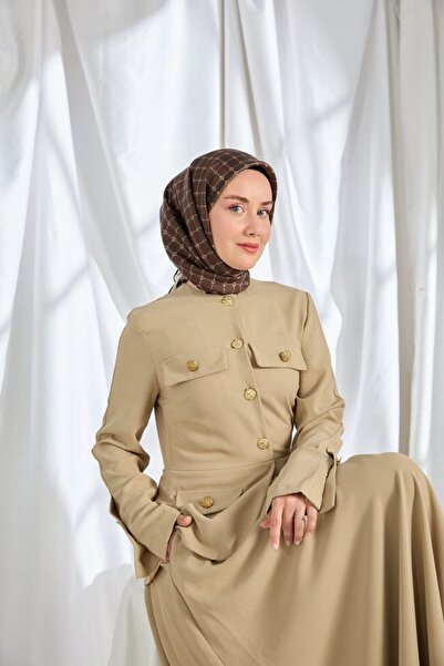 Silk Home Twill Silk Scarf Monogram Brown