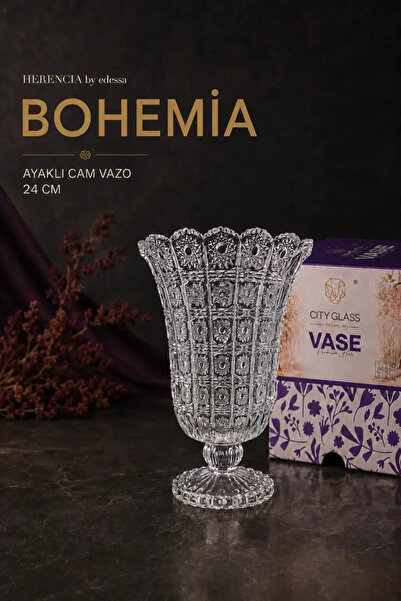 Herencia BOHEMIA - Ayaklı Cam Vazo