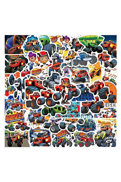Choice 55pcs 55PCS Monster Truck Blaze Stickers Decoration Suitcase Scrapbook...