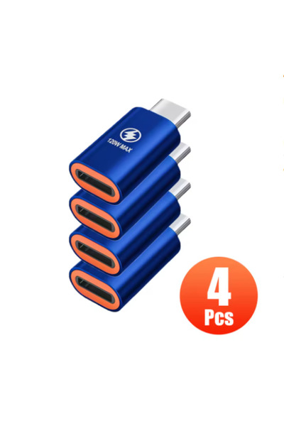 Choice14 blue 4pcs Type C Adapters IOS Female To USB C Male Adapter Converter...