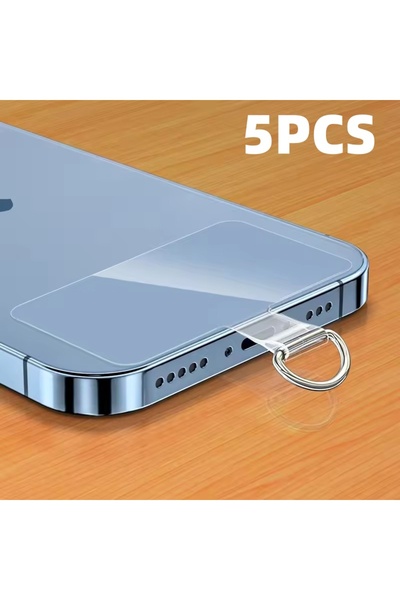Choice 5Pcs Square Shape 1-20PCS Flexible Transparent Phone Lanyard Tether Ta...