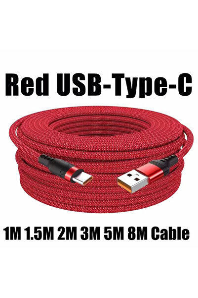 Choice 5m Red USB C 6A Super Fast Charger Cable Fast USB Type C Charging Data...