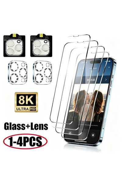 Choice8 1Glass 1Lens iPhone 16 Pro Max High Definition 1~4Pcs Screen Protecto...