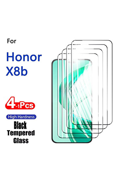 Choice Honor X8b 1pcs Black 1-4pcs Screen Protectors For Honor X8b Tempered G...
