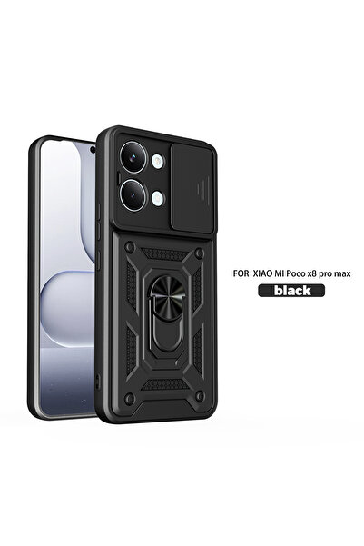Choice30 Poco X6 Pro Black Shockproof Armor Case For Mi POCO X8 Pro Max Car H...