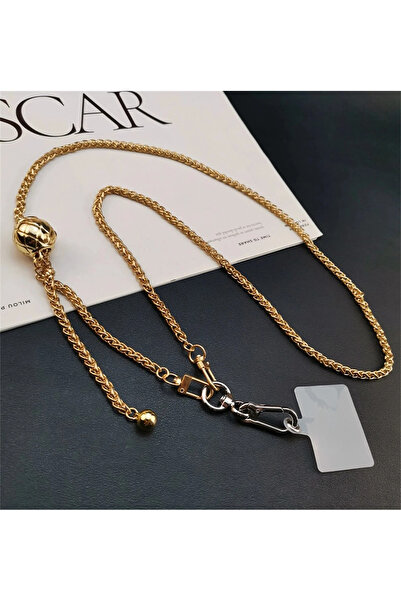 Choice1 GOLD Mobile Phone Corssbody Straps Lanyard Metal Adjustable Leather B...