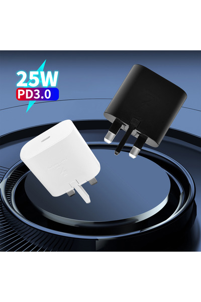 Choice1 UK black PD 25W Type C Fast Charger Adapter For