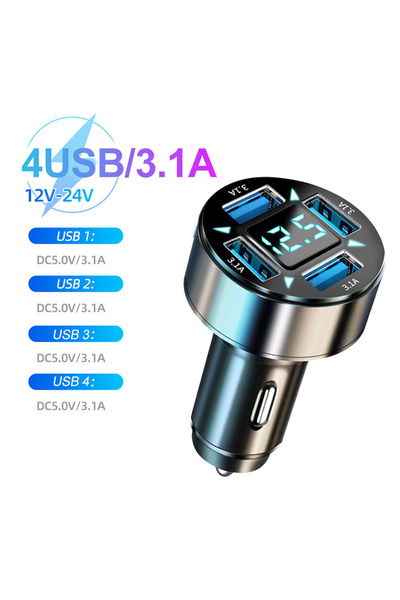 choice2 4-ports 350W USB Car Fast Charger 4-ports 6-ports 250W PD QC 3.0 USB ...