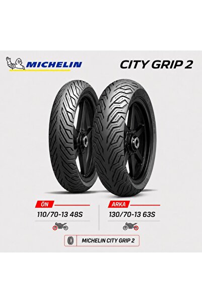 Michelin City 2 110/70-13 48S - 130/70-13 63S Ön Arka Motosiklet Lastik Takımı