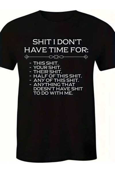 kai22 Summer Outfit Women, I Don't Have Time Text Graphic T-Shirts, Casual Fu...