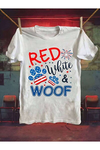 kai22 Patriotic Paw Print Graphic Men's T-Shirt, Great Choice Date, Work From...