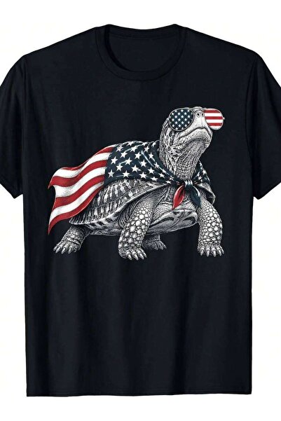 kai22 Eastern Box Turtle 4Th Of July US American Flag Patriotic T-Shirt, The ...