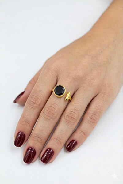 Feyz Tasarım Asil Black Stone Ring