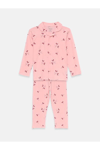 LC Waikiki Set de pijamale pentru fetițe cu imprimeu floral