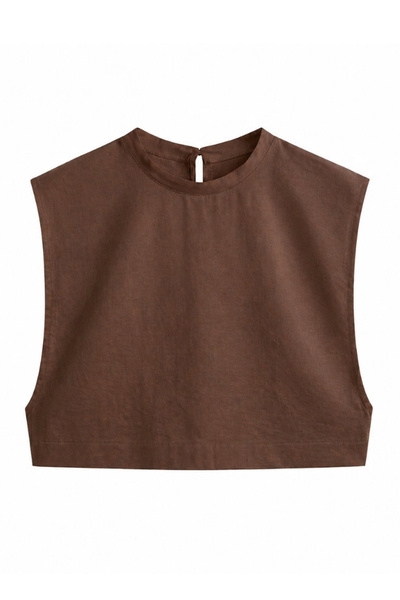 Eclectic Kahverengi Kadın T-Shirt p-0341109
