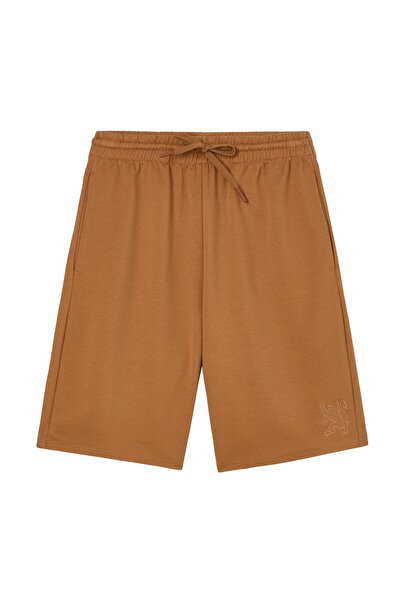 Giordano Men Regular Interlock Embroidery Shorts