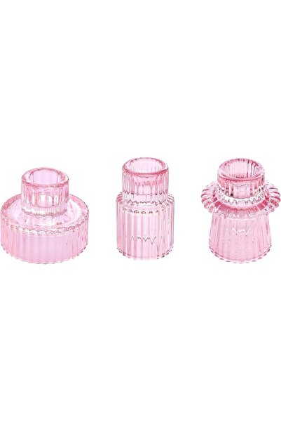GENERAL Vixdonos Glass Candlestick Holders Tealight Candle Holders for Table ...