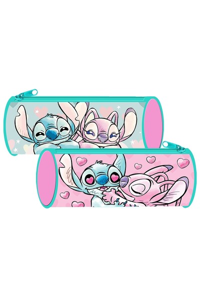 Stitch Κοριτσίστικη Κυλινδρική Κασετίνα 23x8εκ.
