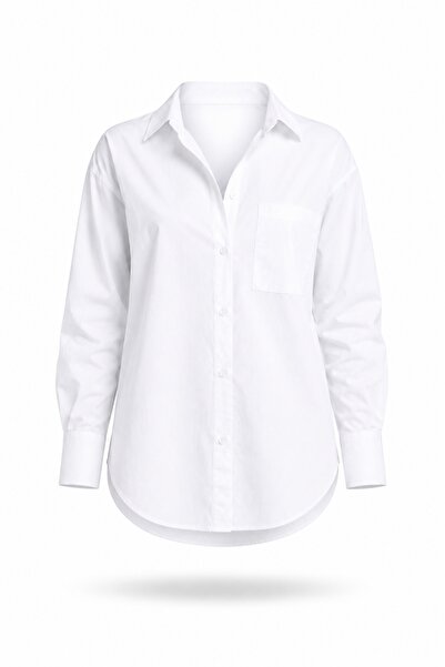 5in1Canpolat White Poplin Shirt 1010