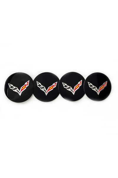 KOTO Wheel Logo Wheel Hub Emblem Sticker Emblem Corvette 4 Pieces 67mm