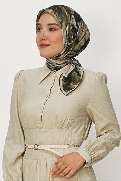 Alvina Patterned Natural Scarf 8651