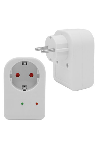 Temiz Pazar 16 Ampere - 3500 Watt Single White Surge Protected Socket with Le...