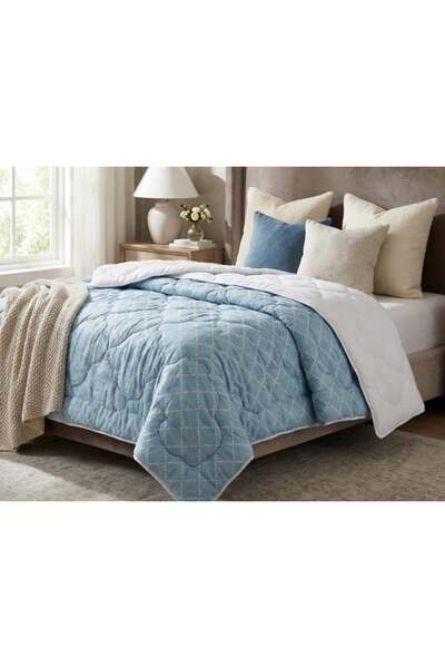 Somnart Cuvertură de pat matlasată Duo Comfort Azure 180×200, Somnart, cu ump...