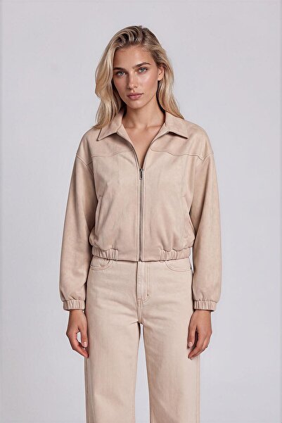 Vitrin Suede Bomber Jacket