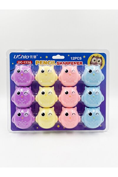 ONMART Cute cartoon owl-shaped plastic pencil sharpeners | UC-133A | Pack of ...